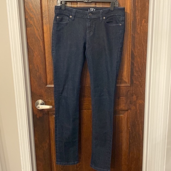 Loft Ann Taylor modern skinny blue denim jeans. - Picture 4 of 8